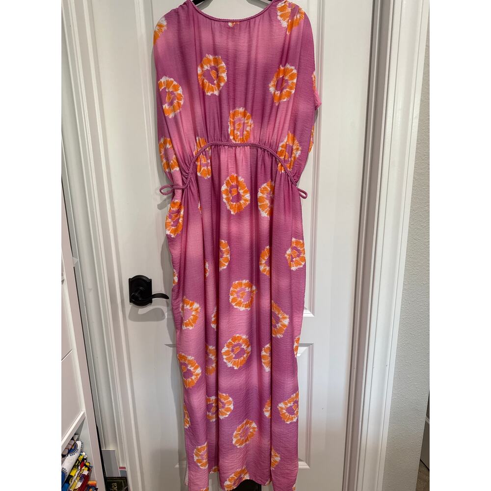 MSRP $70 NWT Easel Floral Printed Midi Kaftan Dress Size M-L | SAME DAY SHIP - Picture 7 of 9